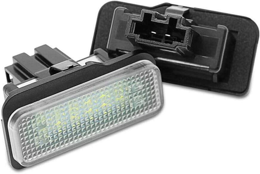 ya 7 8.24 baidi 2PC LED License Plate Lights Lamp for Mercedes-Benz W203 W211 W219 2001-2007
