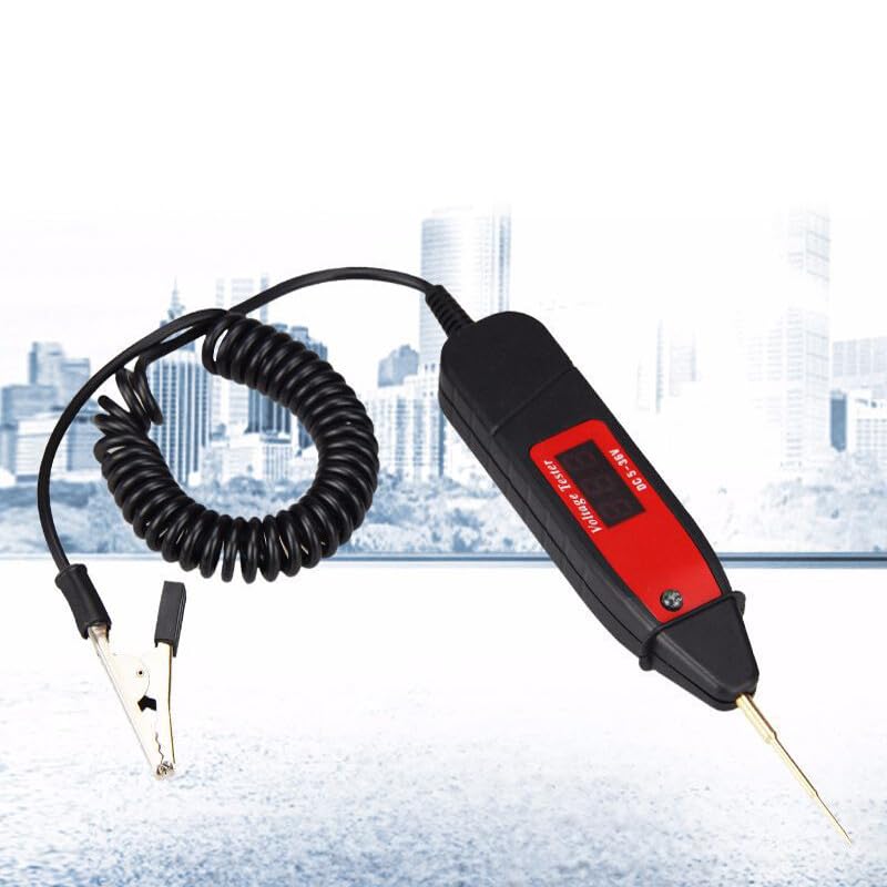 ya 16 10.20 baidi Automotive Voltage Detector Test Pen 1.65m Extended Spring Wire with Switch 5-36V