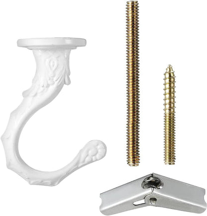 ya 26 10.21 baidi Swag Hook Kit White Finish Plant Hanging Ceiling Hook