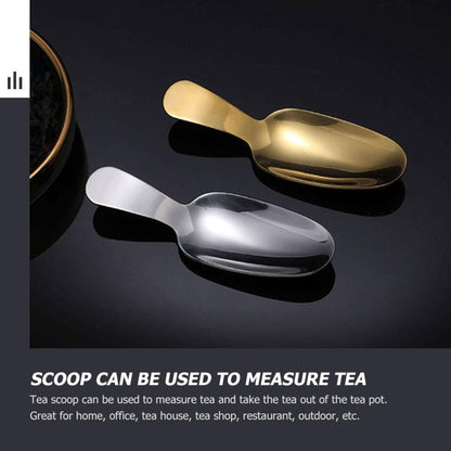 ya 14 9.20 baidi 4 Pcs Dessert Spoon Office Baby Cream Scoops Small Stainless Steel-1