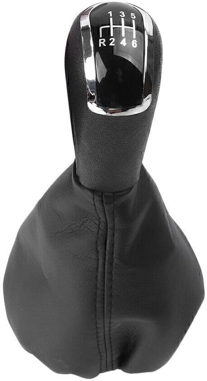 ya 4 8.14 for Mercedes-Benz C Class W203 S203 6 Speed Gear Shift Knob Leather Boot Leather