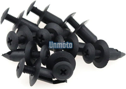 ya 23 10.7 baidi Black Fairing Bolt Kit body screws Clips for Yamaha YZF R6 2003-2005 R6S 06-09