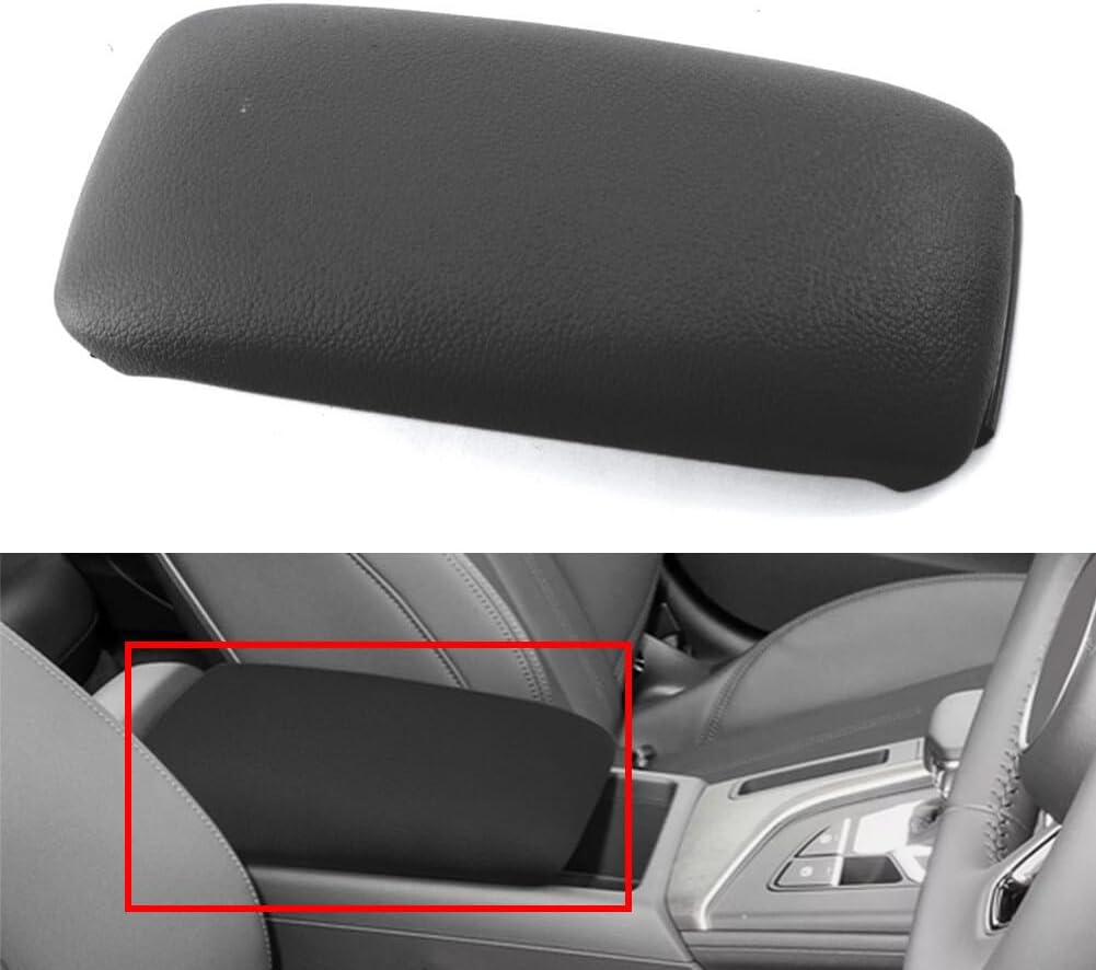 ya 4 8.14 Center Console Armrest Lid Cover 8P0864245P for Audi A3 S3 2003-2013 1Pc Black