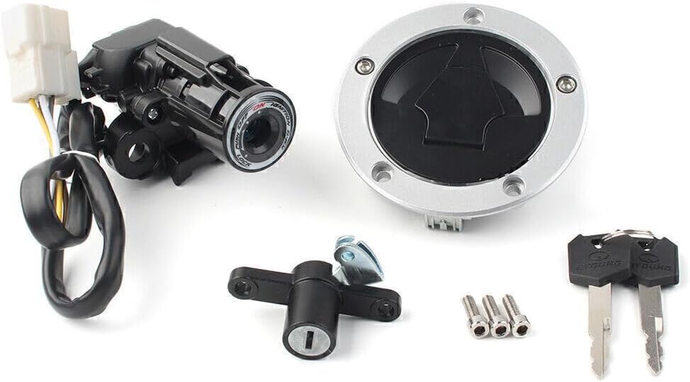 ya 6 8.24 baidi For 13-18 17 for Kawasaki XZ6R Ignition Switch Gas Cap Cover for SEAT Lock Key Set
