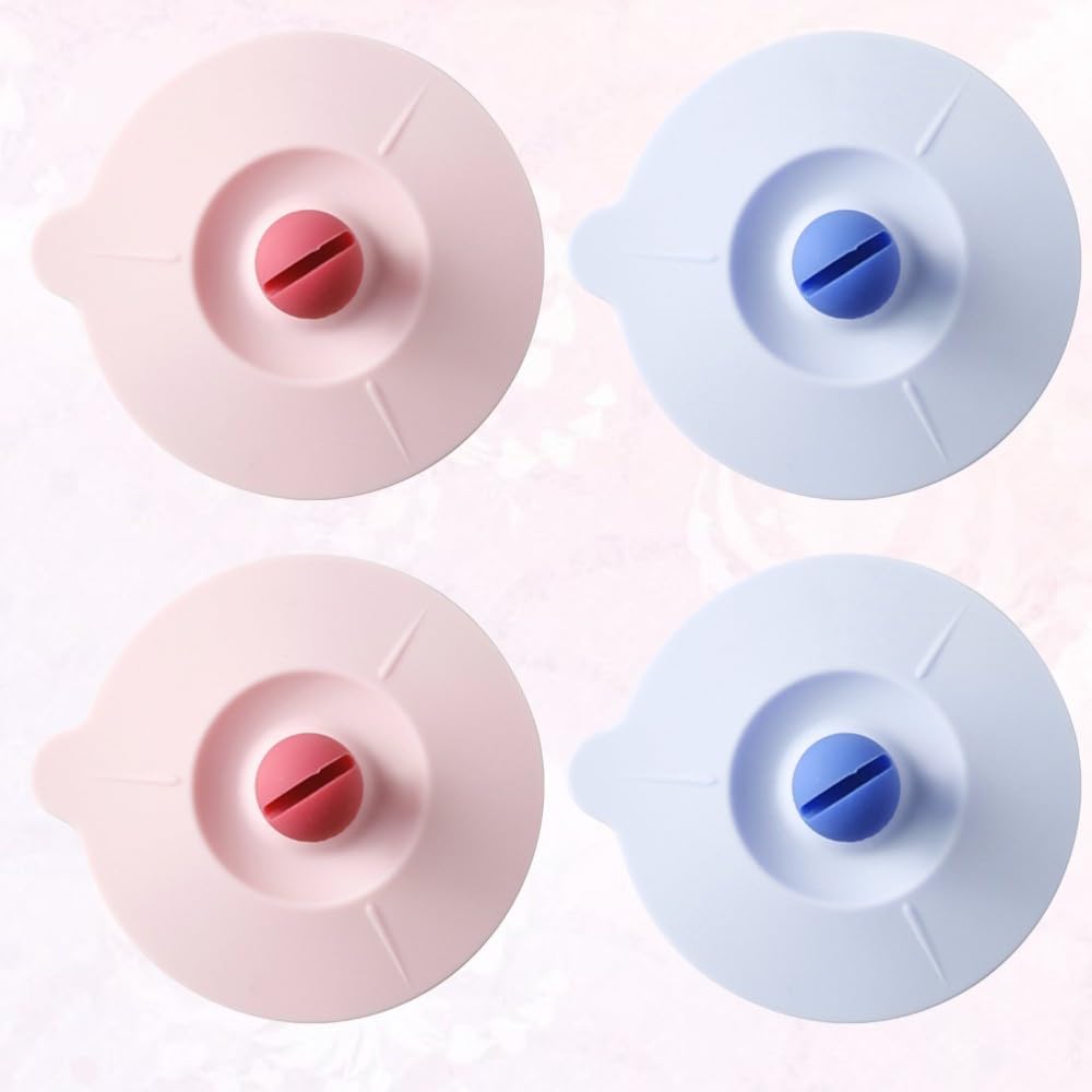 ya 14 9.20 baidi 4pcs Silicone Cup Lids Leakproof Cup Cover Practical Sealed Mug Cover for Home-1