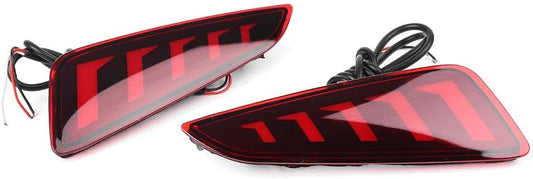 ya 4 8.10 for Toyota CHR C-HR 2018-2021 2X Rear Fog Lights LED + 1x Rear Bumper Tail Light