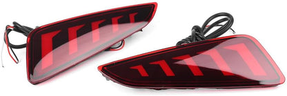 ya 10 9.16 zhengce for Toyota CHR C-HR 2018-2021 2X Rear Fog Lights LED + 1x Rear Bumper Tail