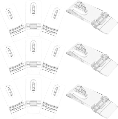 ya 26 10.21 baidi 12 Sets Acrylic Bag Lock Buckle Box Latch Clasp Transparent Hasps