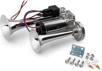 ya 11 9.14 zhengce 12V Truck Train Air Horns 600DB Dual Trumpets Super Loud Electric Car Air H