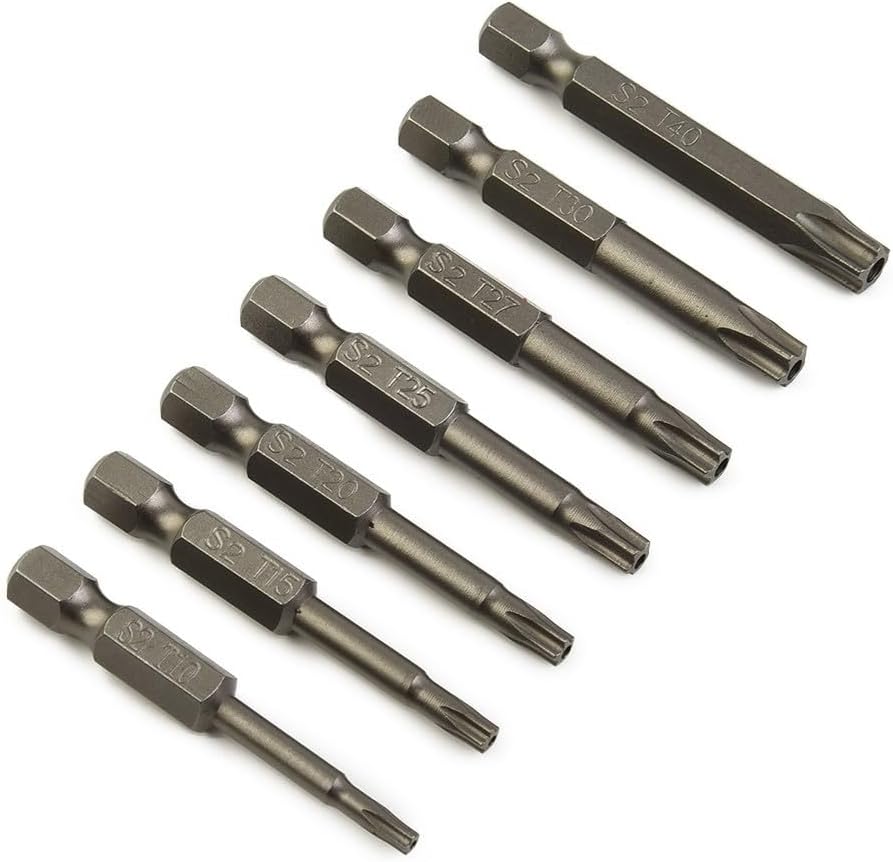 ya 26 10.21 baidi 7 Pcs/Set Screwdriver Bit Hollow Bits Magnetic/T15/T20/T25/T27/T30/T40