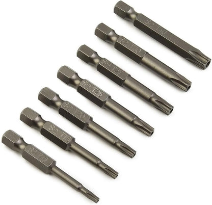 ya 26 10.21 baidi 7 Pcs/Set Screwdriver Bit Hollow Bits Magnetic/T15/T20/T25/T27/T30/T40