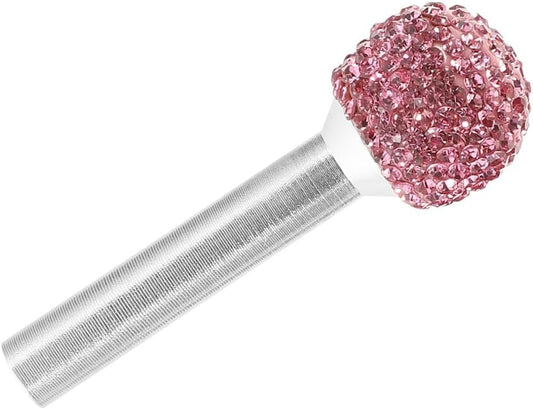 ya 26 10.21 baidi Car Lock Bolt Alu for Mini um Alloy Rhinestone Pink Bling Interior Accessories