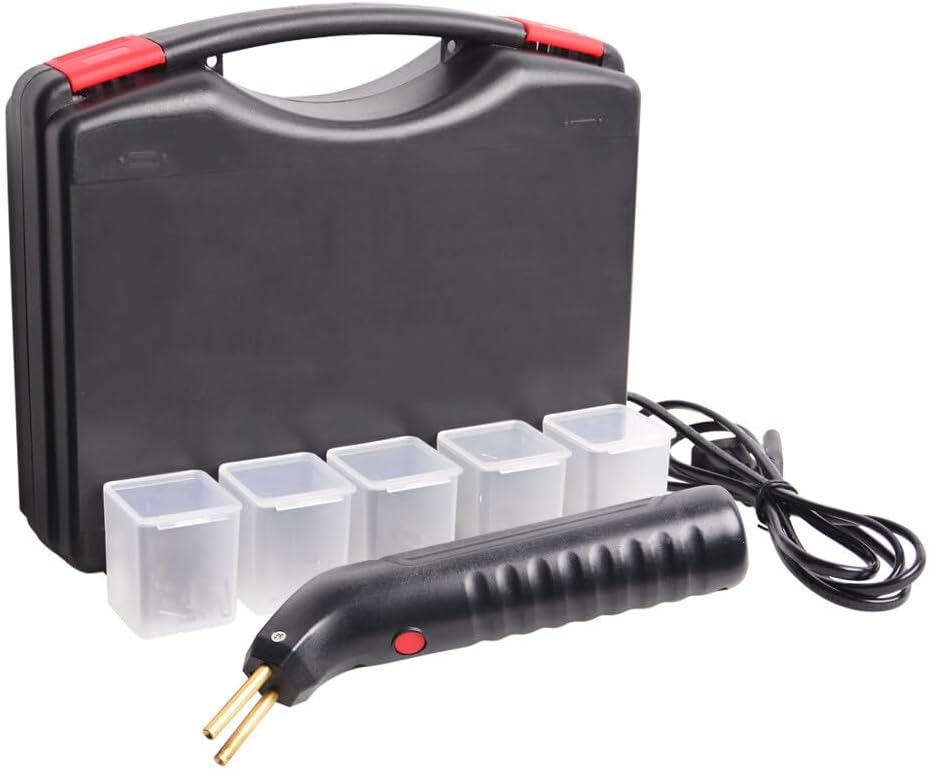 ya 4 8.14 Auto Body Tools Car Bumper Repair Plastic Welding Machine + 200 Repair Nails USA