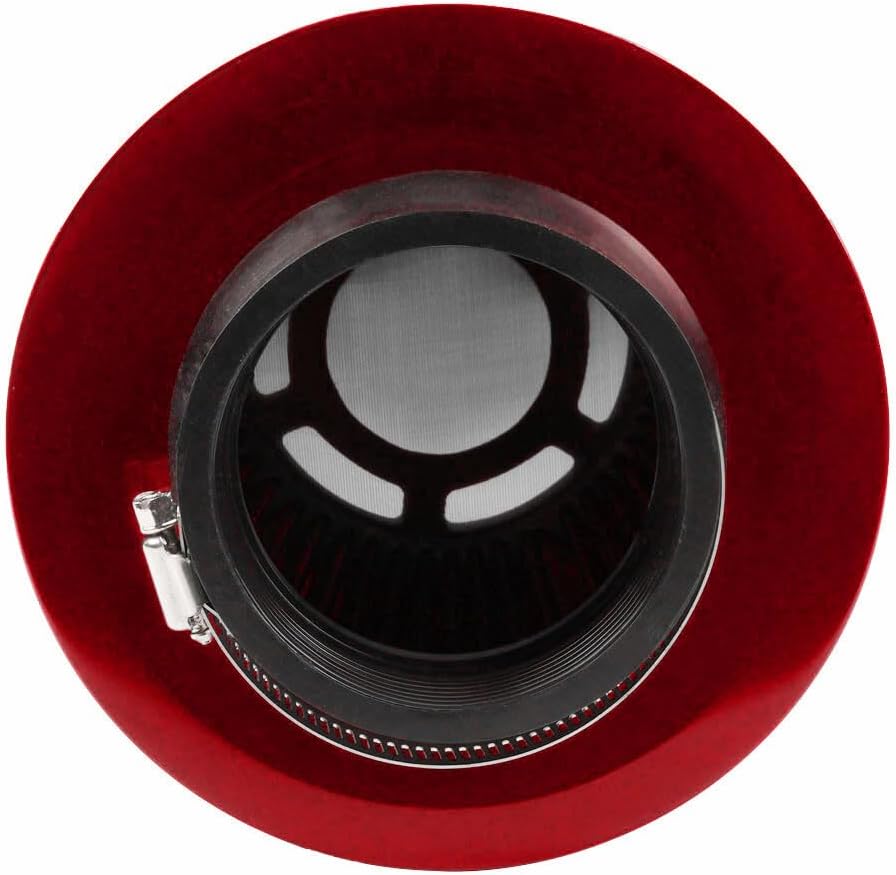 ya 13 9.15 baidi 3 76mm High Flow Inlet Cleaner Dry Filter Cold Air Intake Cone Replacement Red