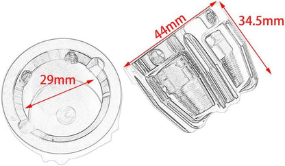 ya 2 8.15 Motorcycle 29MM Front Axle Nut Cover Cap Fit for Harley Softail Dyna Touring