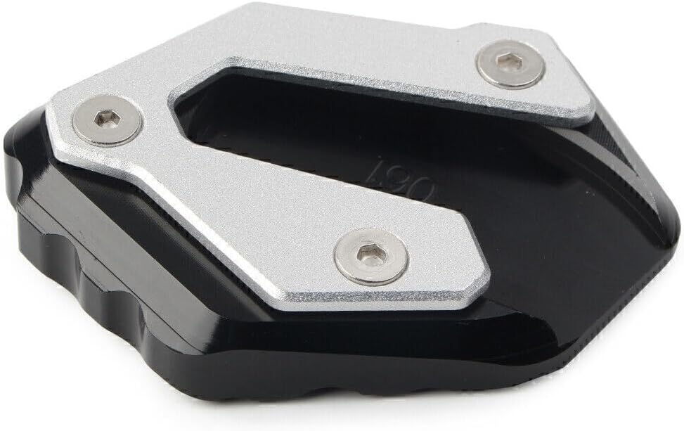 ya 2 8.15 Kickstand Side Stand Extension Pad Fit for Yamaha MT-07 14-18 XSR700 2016-2017 Black