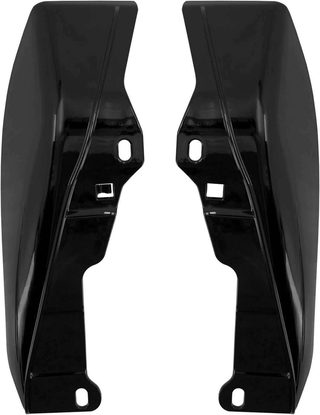 ya 14 9.20 zhengce Black ABS Mid-Frame Air Deflector Heat Shield for Harley Street Road Glide-1