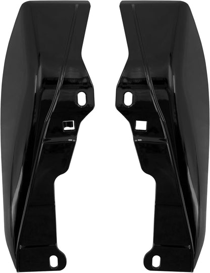 ya 14 9.20 zhengce Black ABS Mid-Frame Air Deflector Heat Shield for Harley Street Road Glide-1
