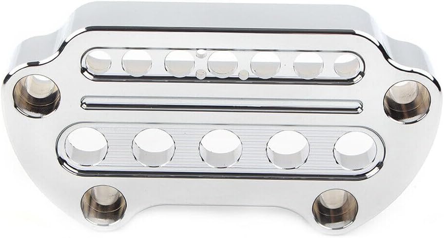 ya 6 8.14 Silver Indicator Handlebar Top Clamp for Harley Sportster XL883 XL1200 Dyna