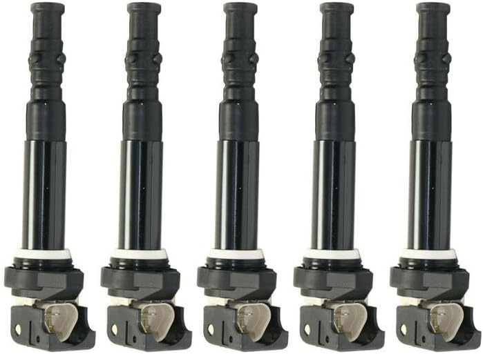 ya 4 8.14 5-piece ignition coil set for 2006-2010 for BMW M5 M6 5.0L V10 E60 E63 E64 12137835108
