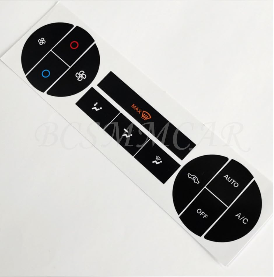 ya 6 8.24 baidi Fit for 2004-2008 for Ford Mondeo A/C Climate Control Button Repair Decals Sticker