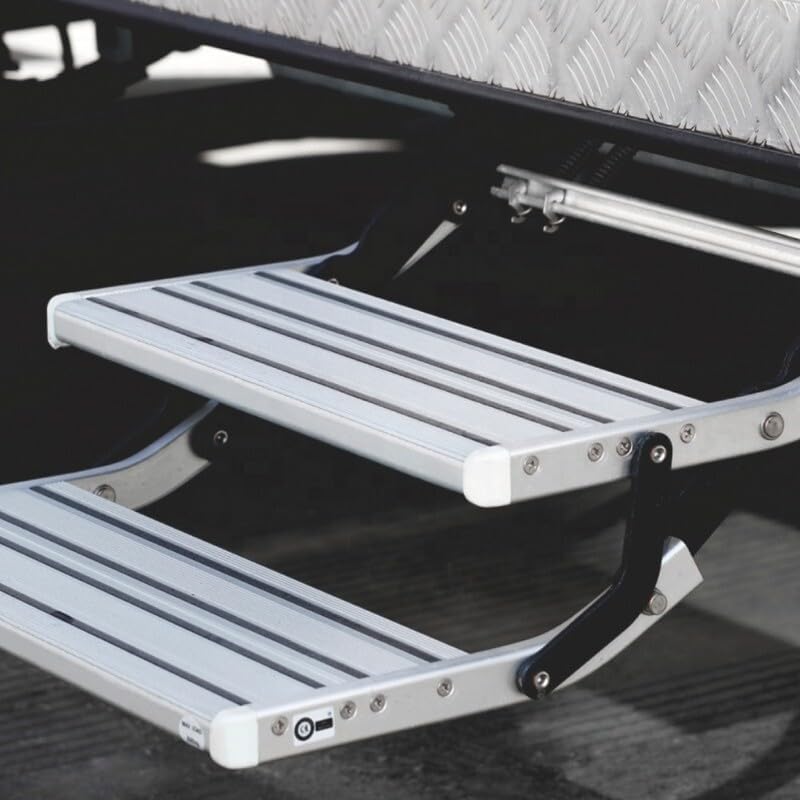 ya 10 9.16 baidi Rv Retractable Ladder Single Double Layer Anti Slip Ribbed Thread