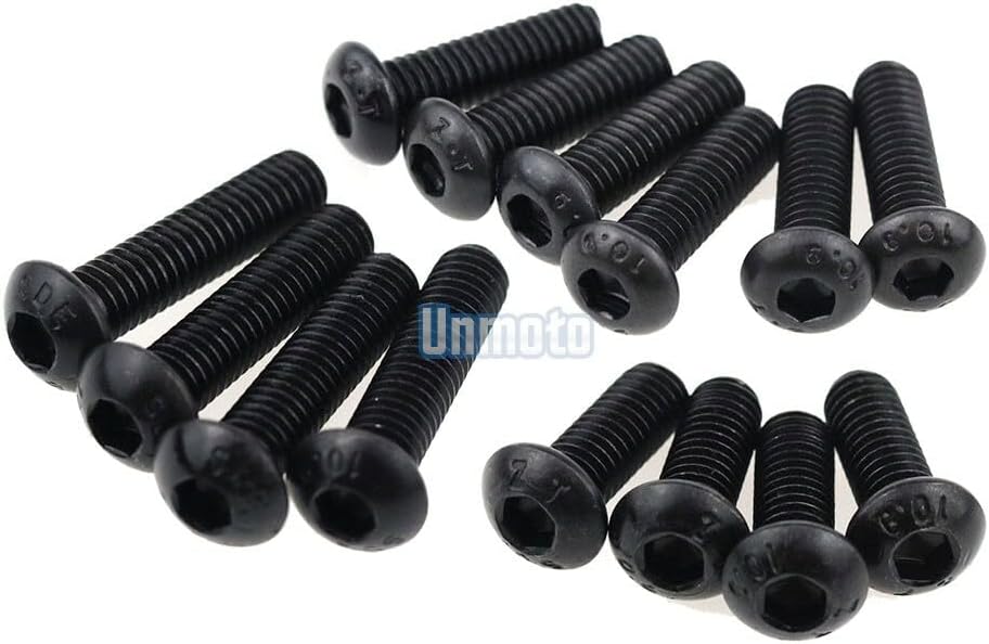 ya 23 10.7 baidi Black Fairing Bolt Kit body screws Clips for Suzuki GSXR1000 2003-2004