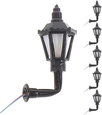 ya 13 9.15 baidi 6 Pcs European Style Wall Light Simulation Lamp Model for Miniatures