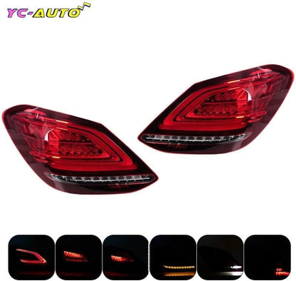 ya 14 9.20 zhengce Left LED Tail Light Brake Lamp for Mercedes-Benz C-Class W205 C180 C200 20-1