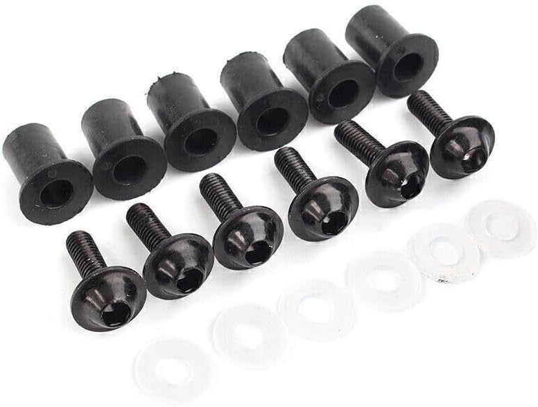 ya 23 10.7 baidi Windscreen Windshield Bolts Screw Fixing Kit Fit for Honda CBR250 300 650 900 Black