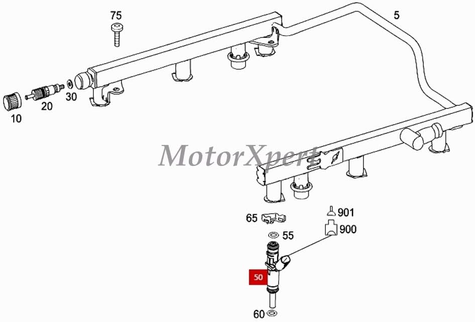 ya 10 9.16 baidi for Mercedes S400 S550 SL550 SLK280 SLK300 OE 6 pcs Fuel Injectors 2720780249