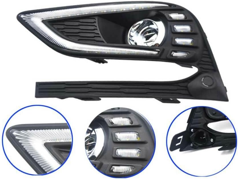 ya 9 10.24 Front Fog Light Assembly for Chevrolet for Cruze 2016-2018 LED Driving Lights Pair