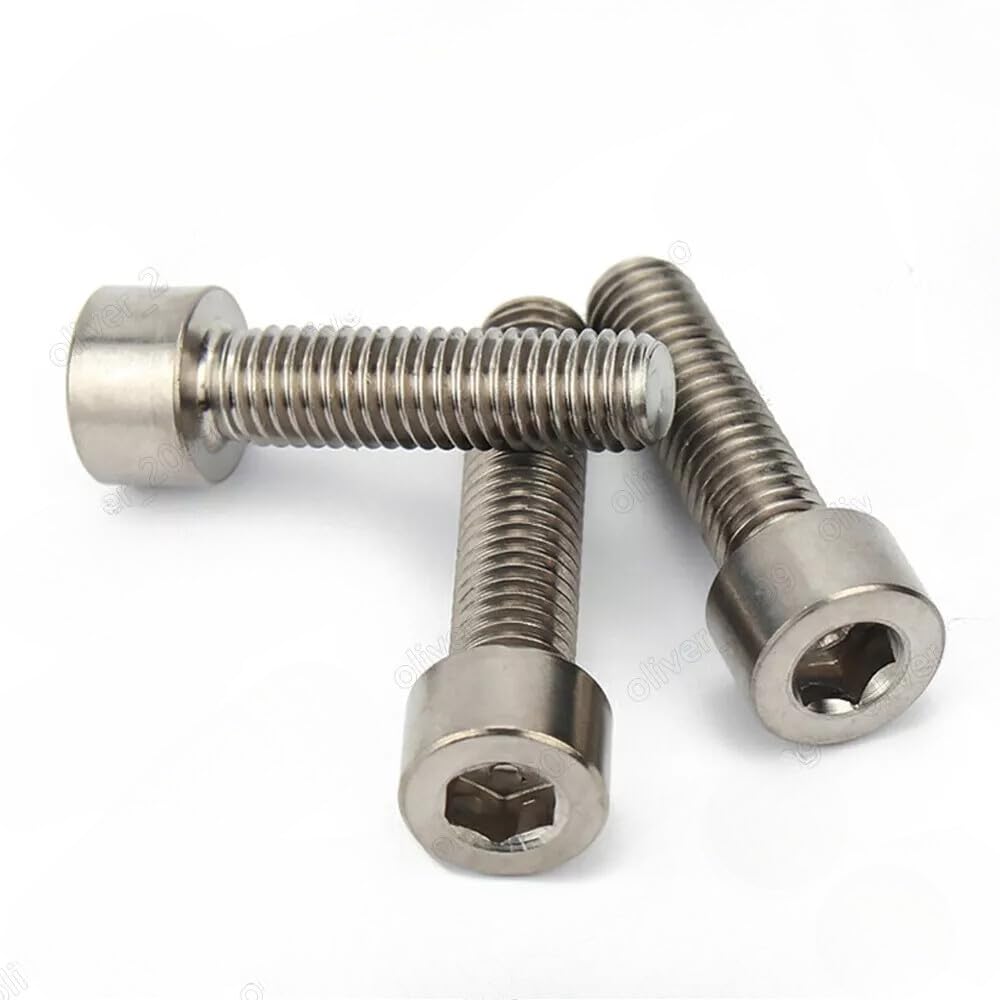 ya 16 10.20 baidi 5/25 Pcs Titanium GR2 DIN912 Hex Socket Bolts Cap Head Screws 2# 4# 8#-2