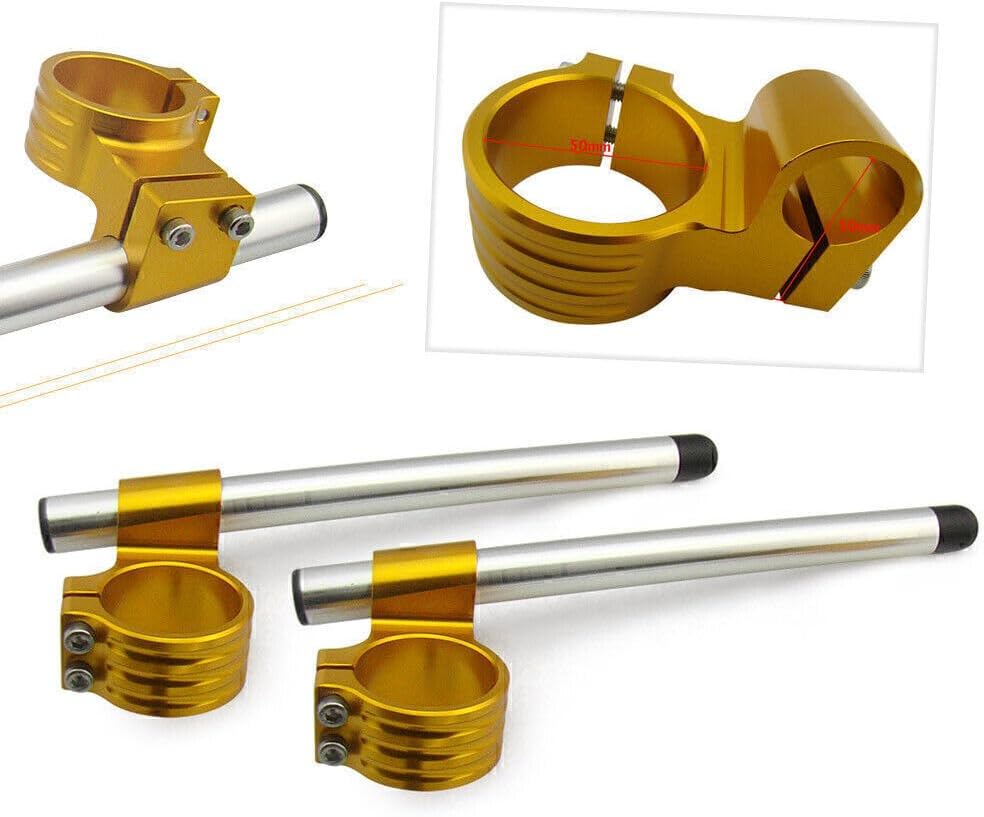 ya 4 8.10 50mm Fork Clip On ons Handle Bar Handlebar Fit for Honda CBR 1000RR 2004 2005-2012