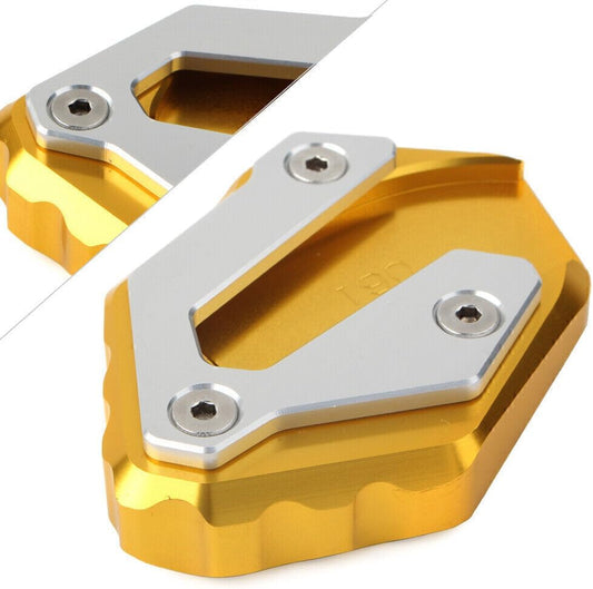 ya 4 8.8.2 Gold Kickstand Side Stand Plate Extension Pad for Yamaha MT-07 14-18 XSR700 2016