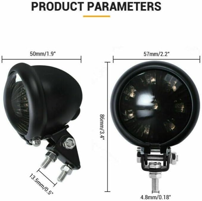 ya 23 10.7 baidi LED brake taillights stop for Harley Chopper Cafe Racer Bobber Universal -