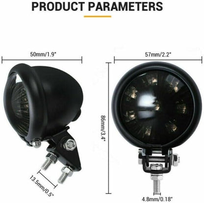 ya 23 10.7 baidi LED brake taillights stop for Harley Chopper Cafe Racer Bobber Universal -