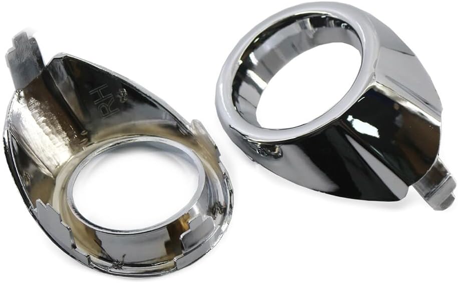 ya 7 8.24 baidi 1 Pair Chrome Fog Light Lamp F for Ram e Surround Cover Trim for Ford Fiesta 2008-2012
