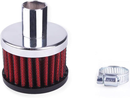 ya 13 9.15 baidi 2PCS 16mm 3/4 Inch Inlet Air Intake Crankcase Breather Filter Clamp-On Chrome