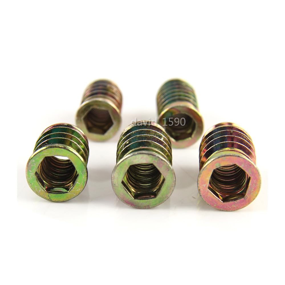 ya 15 10.19 baidi M6 M8 M10 Furniture Hex Drive Flat Head Nuts Screws Threaded for Wood Insert-14
