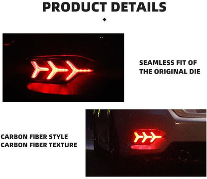 ya 4 8.24 baidi for Honda for Civic Sedan 16-21 Right Rear Bumper Reflector Turn Signal Brake Lights
