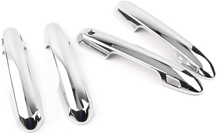 ya 4 8.14 Chrome Car Door Side Handles Cover Trim Decor for Toyota RAV4 2019 2020
