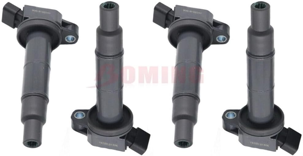 ya 4 8.24 baidi 4Pcs Ignition Coils 90919-02243 for Toyota for Camry Rav4 Highlander for Lexus 2001-2015