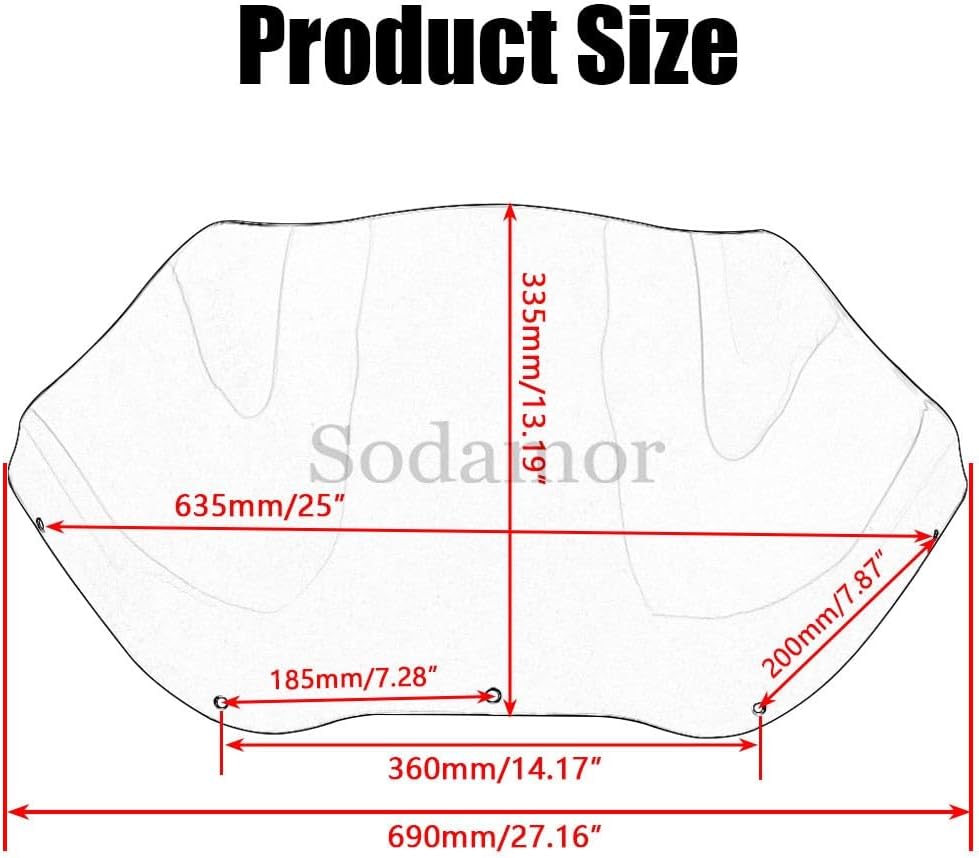 ya 23 10.7 baidi 12.5 Smoke ABS Wave Windshield Windscreen for Harley Road Glide CVO/SE FLTRXSE
