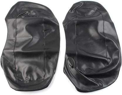 ya 11 9.14 baidiSaddlebag Speaker Lid Covers Plain PU Leather for Harley Touring FLH FLT 2014-UP