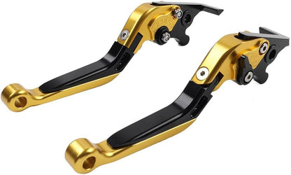 ya 5 8.10 Folding Extendable Brake Clutch Levers for Suzuki GSXR600 GSXR750 11-21 Gold