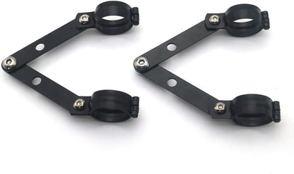 ya 6 8.14 41mm Black Metal Adjustable Headlight Indicator Mounting Fork Bracket for Harley