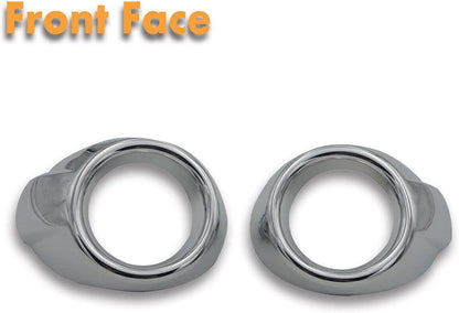 ya 4 8.10 2PCS Chrome Front Bumper Fog Light Ring Cover Trim Bezel for Ford Focus 12-2014