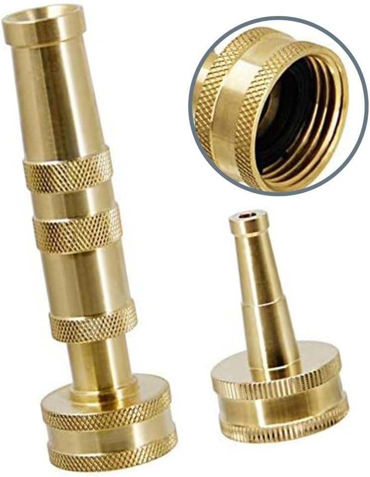 ya 26 10.21 baidi Rust Resistant Brass Garden Hose Nozzle with Multiple Spray Patterns for Use