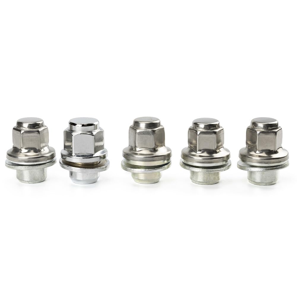 ya 10 9.16 baidi 5-piece Set of Chrome Lug Nuts for Jaguar S-Type X-Type XJ XJR XF C2C35294010-
